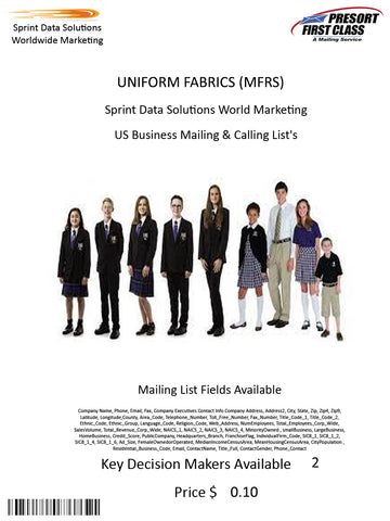 UNIFORM FABRICS (MFRS)