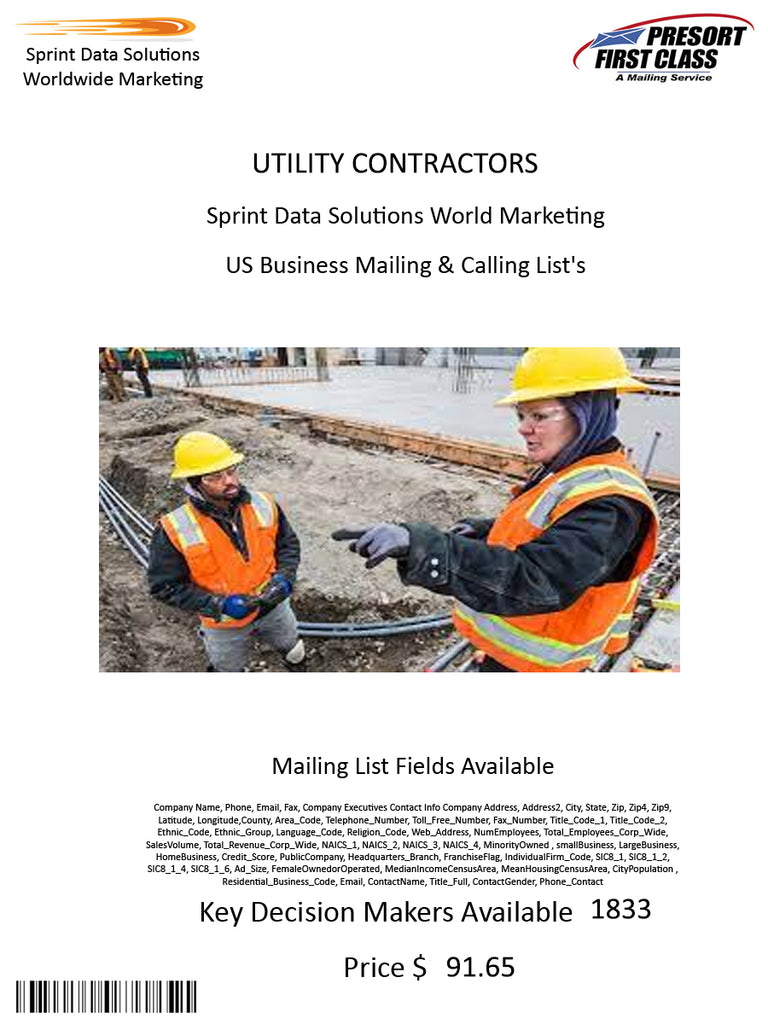 UTILITY CONTRACTORS