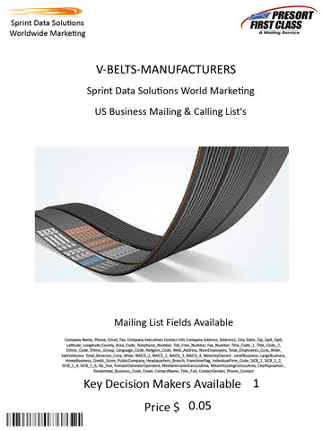 V-BELTS-MANUFACTURERS