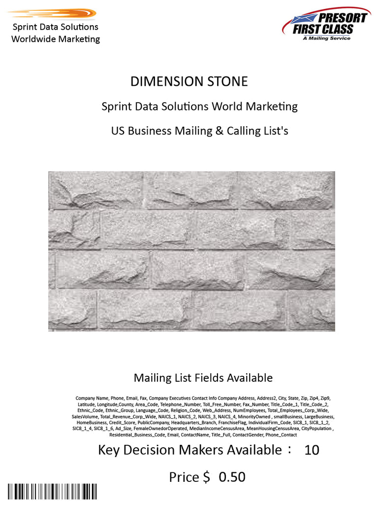 DIMENSION STONE