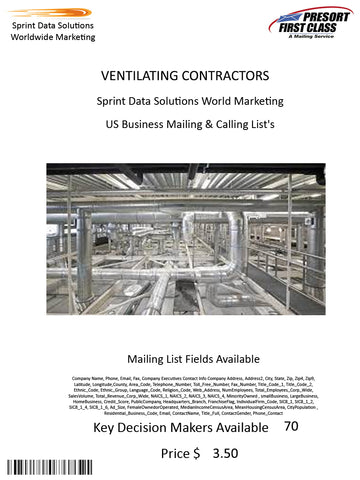 VENTILATING CONTRACTORS