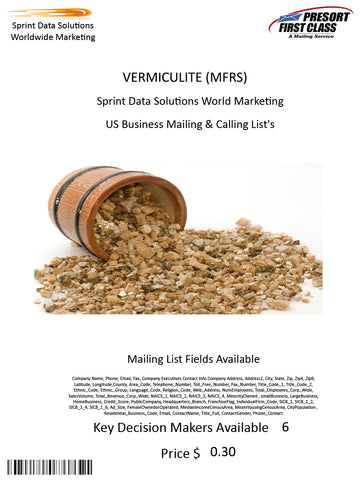 VERMICULITE (MFRS)