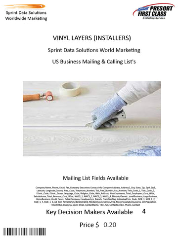 VINYL LAYERS (INSTALLERS)