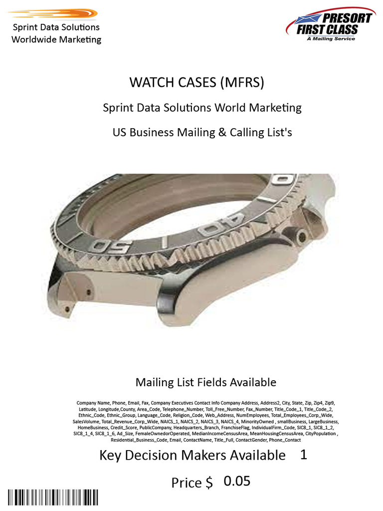 WATCH CASES (MFRS)