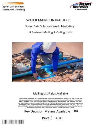 WATER MAIN CONTRACTORS