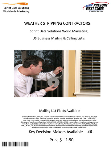 WEATHER STRIPPING CONTRACTORS