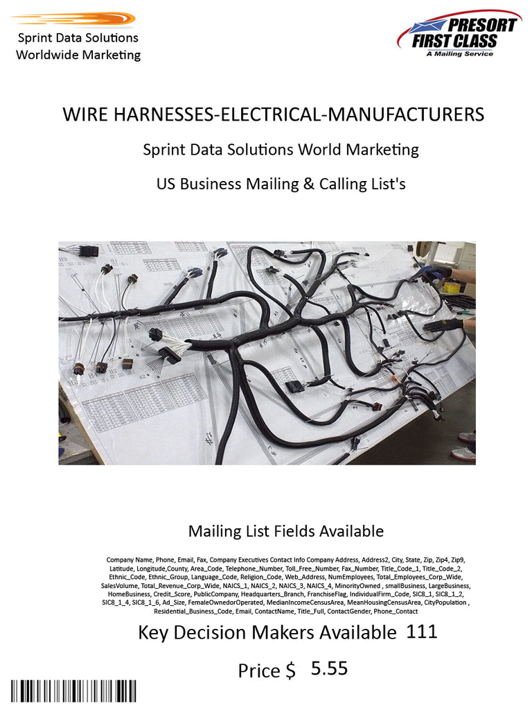 WIRE HARNESSES-ELECTRICAL-MANUFACTURERS