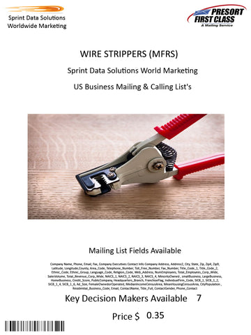 WIRE STRIPPERS (MFRS)