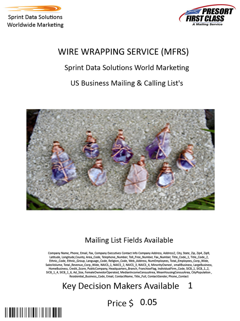 WIRE WRAPPING SERVICE (MFRS)