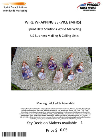 WIRE WRAPPING SERVICE (MFRS)