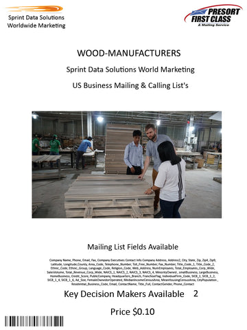 WOOD-MANUFACTURERS