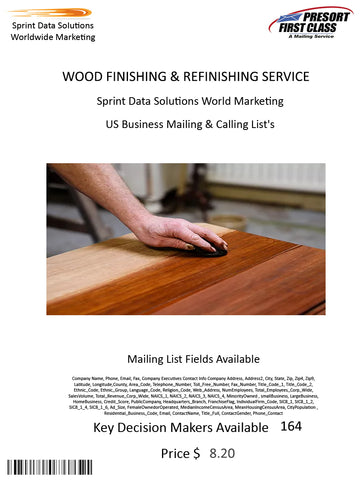 WOOD FINISHING & REFINISHING SERVICE