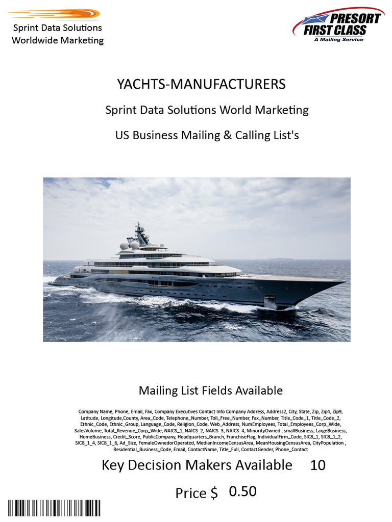 YACHTS-MANUFACTURERS