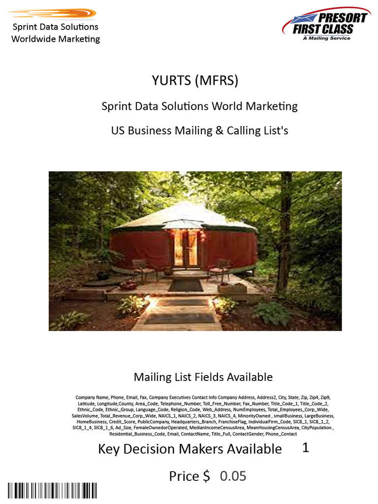 YURTS (MFRS)