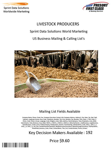 LIVESTOCK PRODUCERS